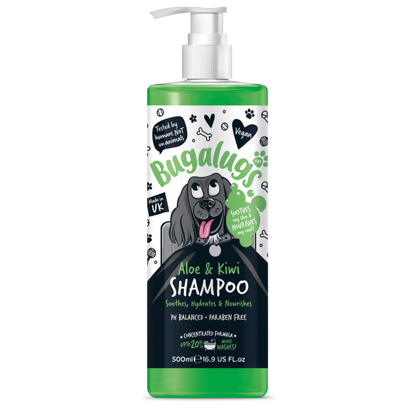Bugalugs Shampoo 500ml – Aloe & Kiwi
